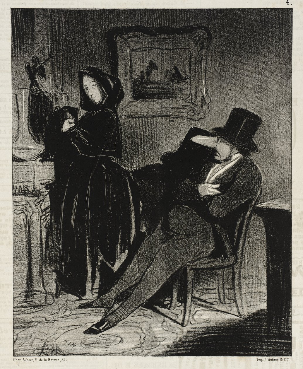 Öfter als ich dich zum Ball führen werde... von Honoré Daumier