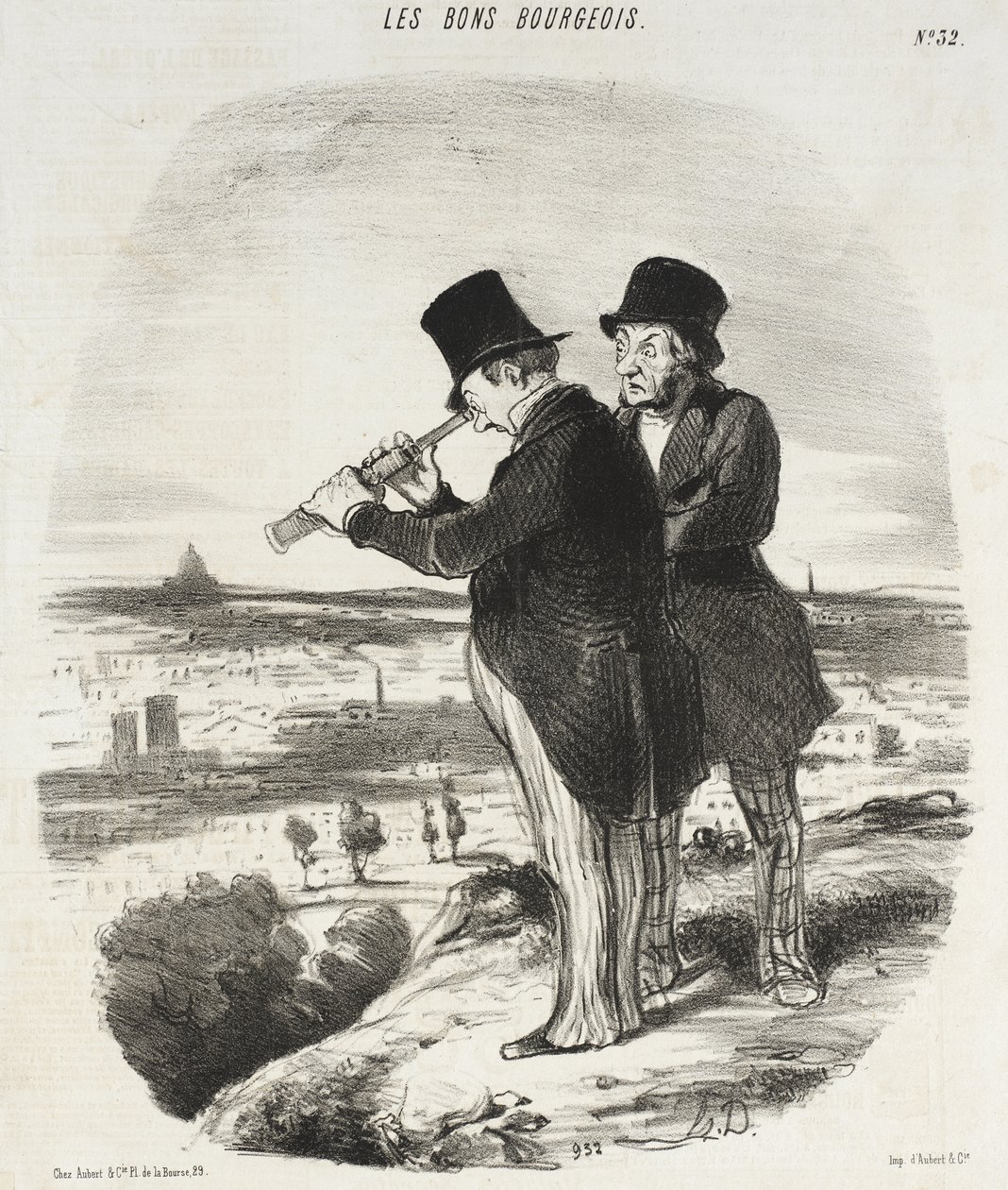 Für eine schöne Aussicht, da ist eine schöne Aussicht! von Honoré Daumier