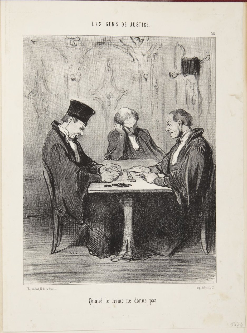 Wenn das Verbrechen nicht zahlt von Honoré Daumier