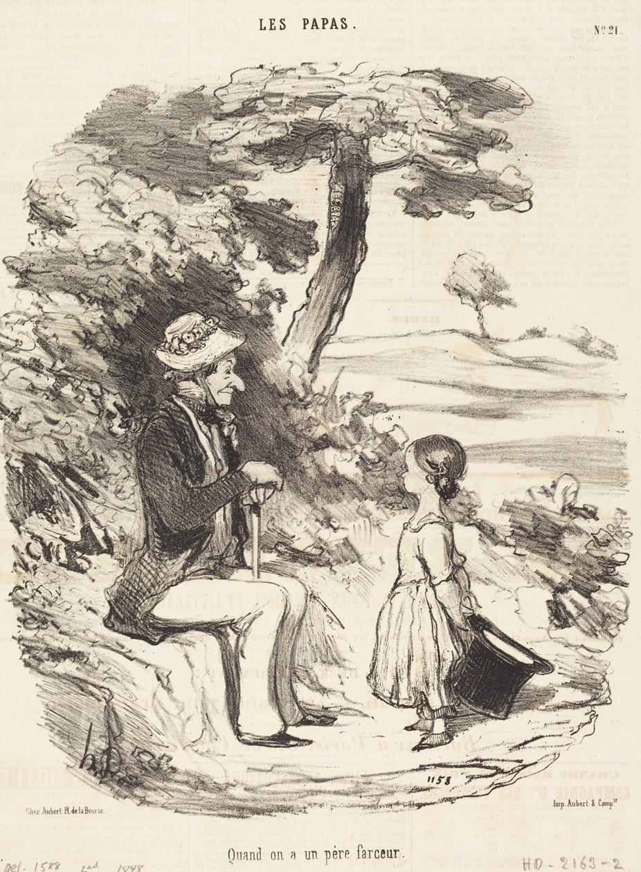 Wenn man einen Vater hat, der ein Spaßvogel ist von Honoré Daumier