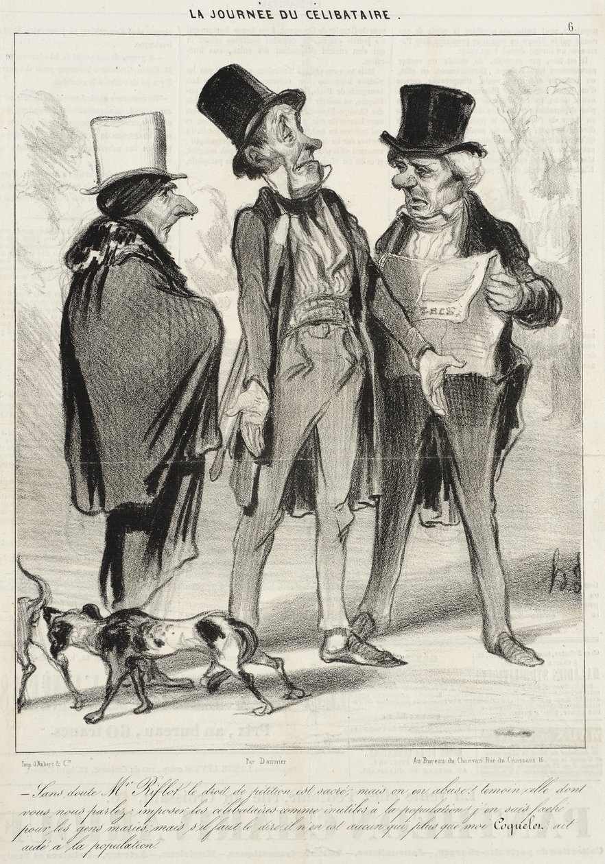 Wahrscheinlich Herr Riflot das Recht... von Honoré Daumier
