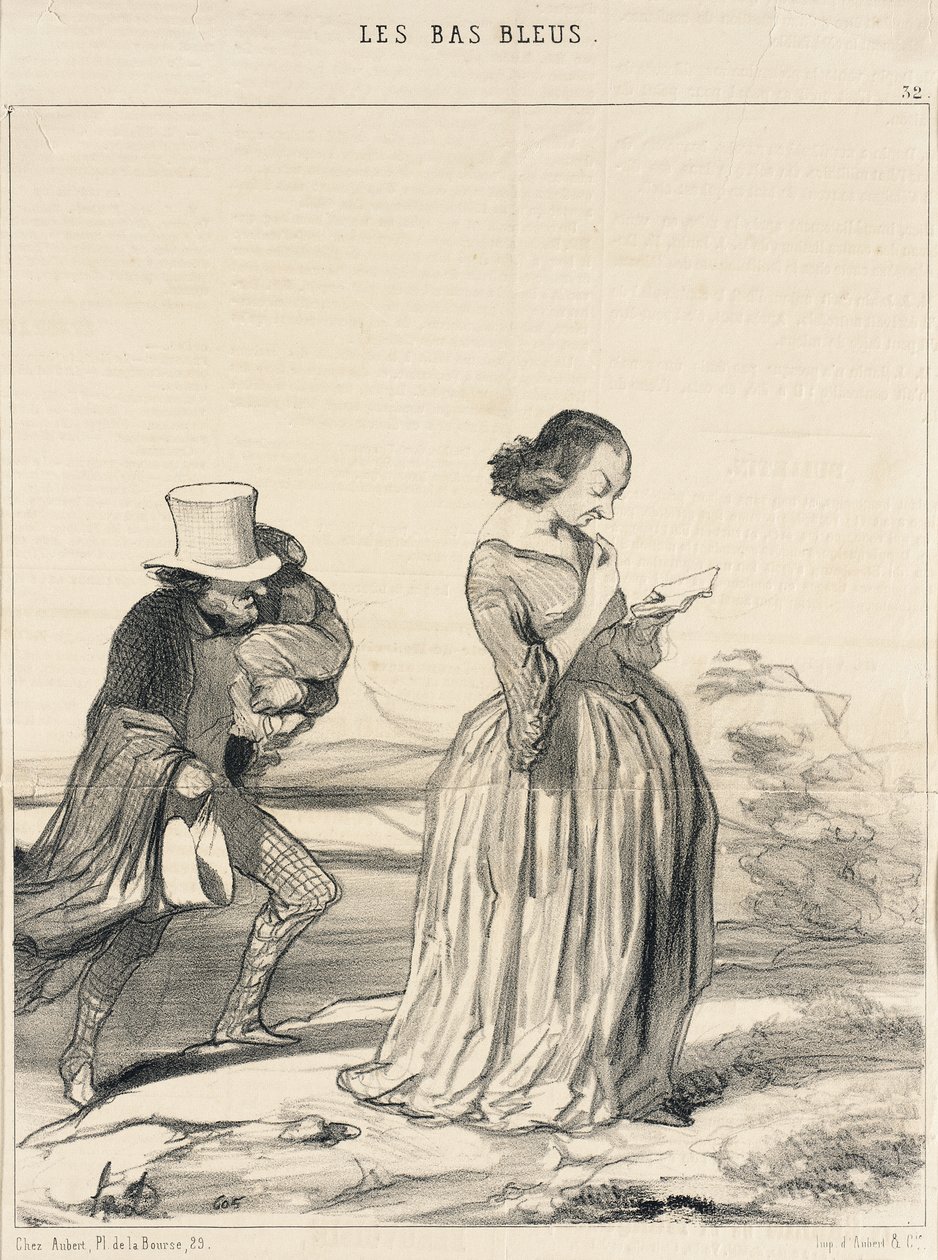 Saperlotte!...wie ich mir wünsche...dass meine Frau fertig ist... von Honoré Daumier
