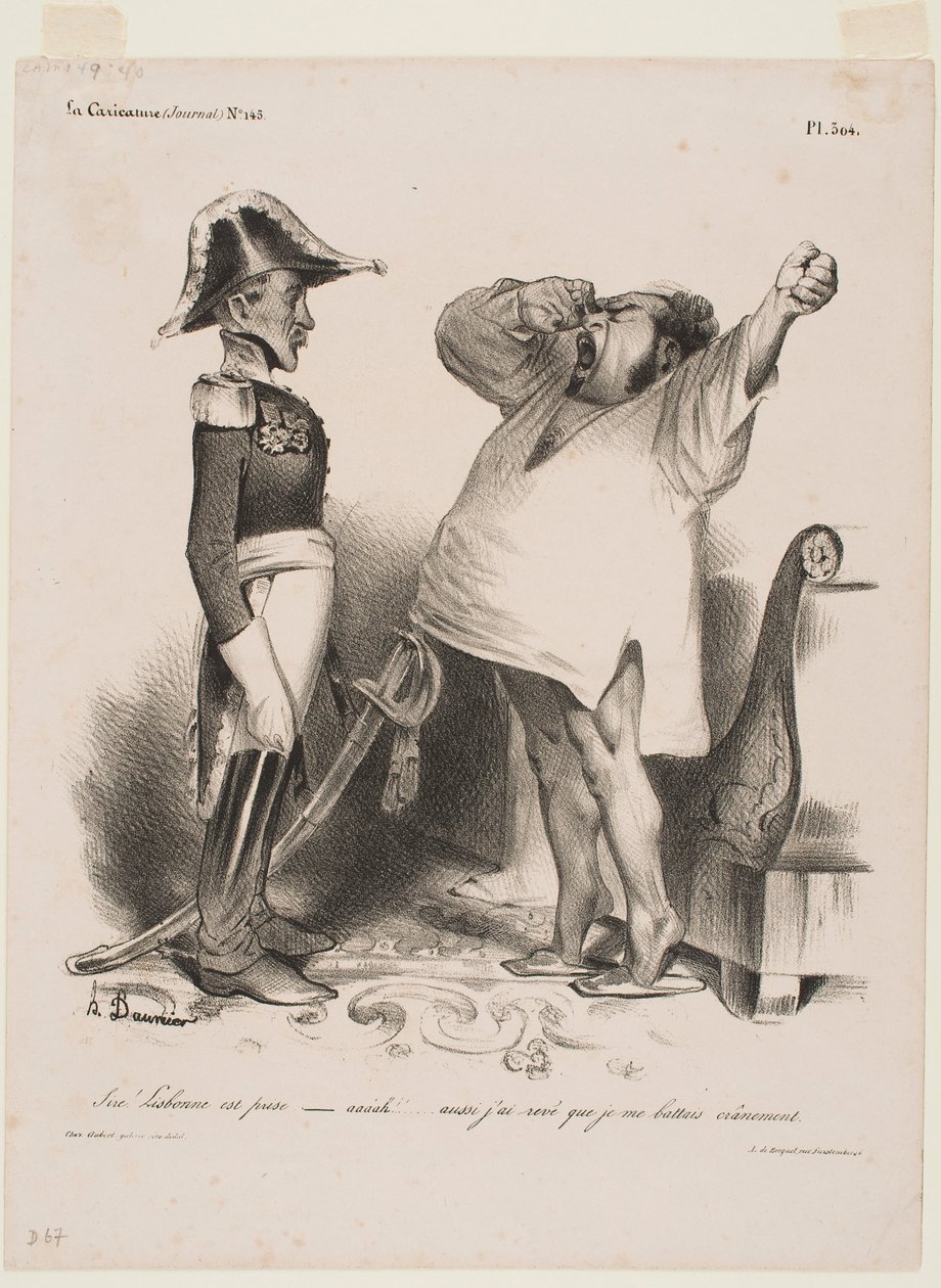 Sire! Lissabon ist eingenommen worden von Honoré Daumier