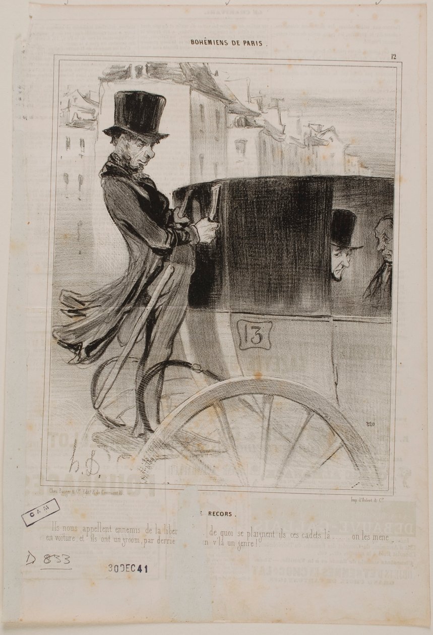 Der Mann des Gerichtsvollziehers von Honoré Daumier