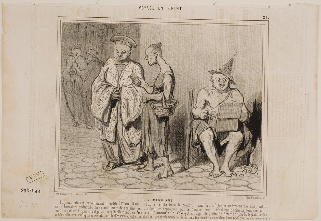 Die Bettler von Honoré Daumier