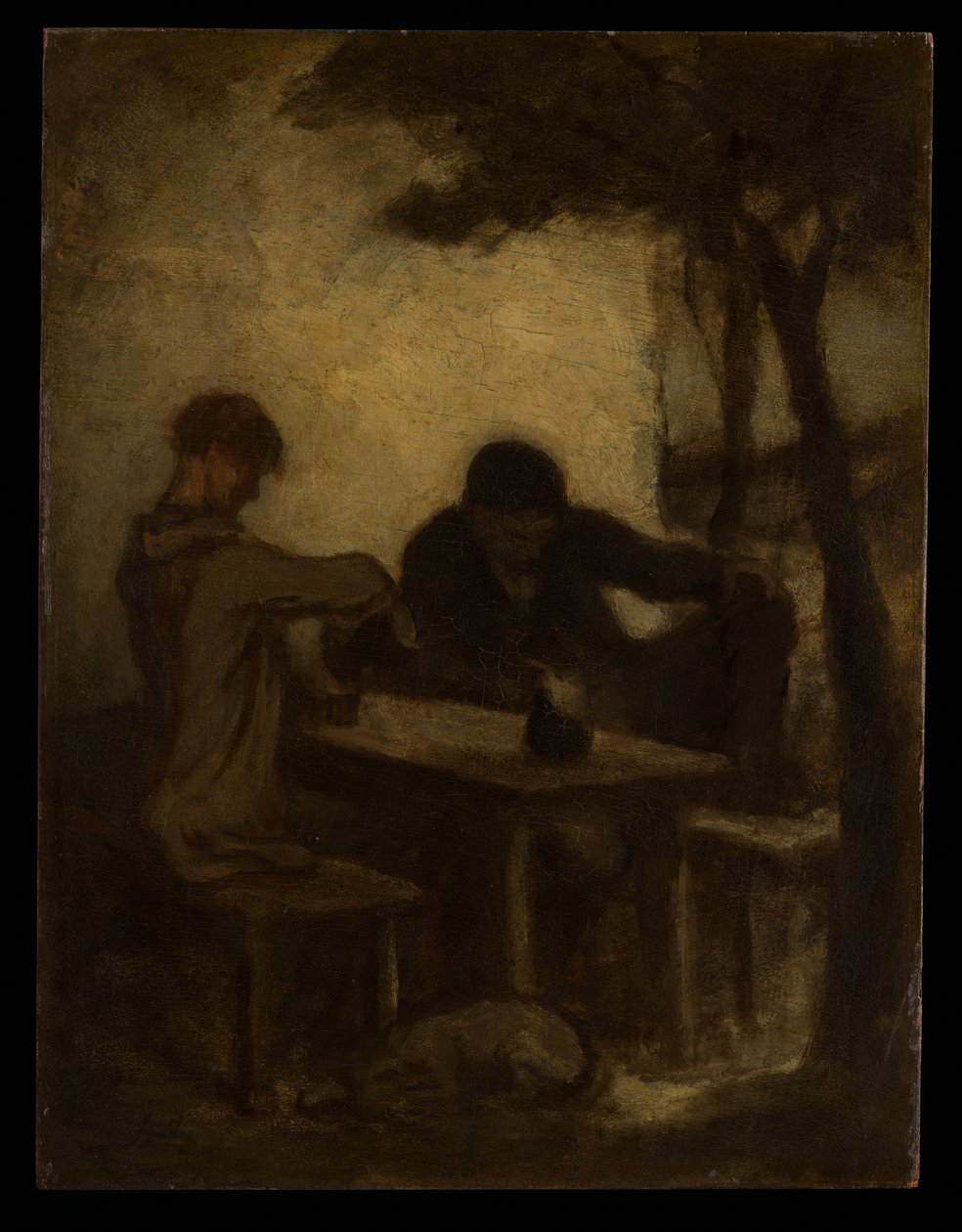 Die Trinker von Honoré Daumier