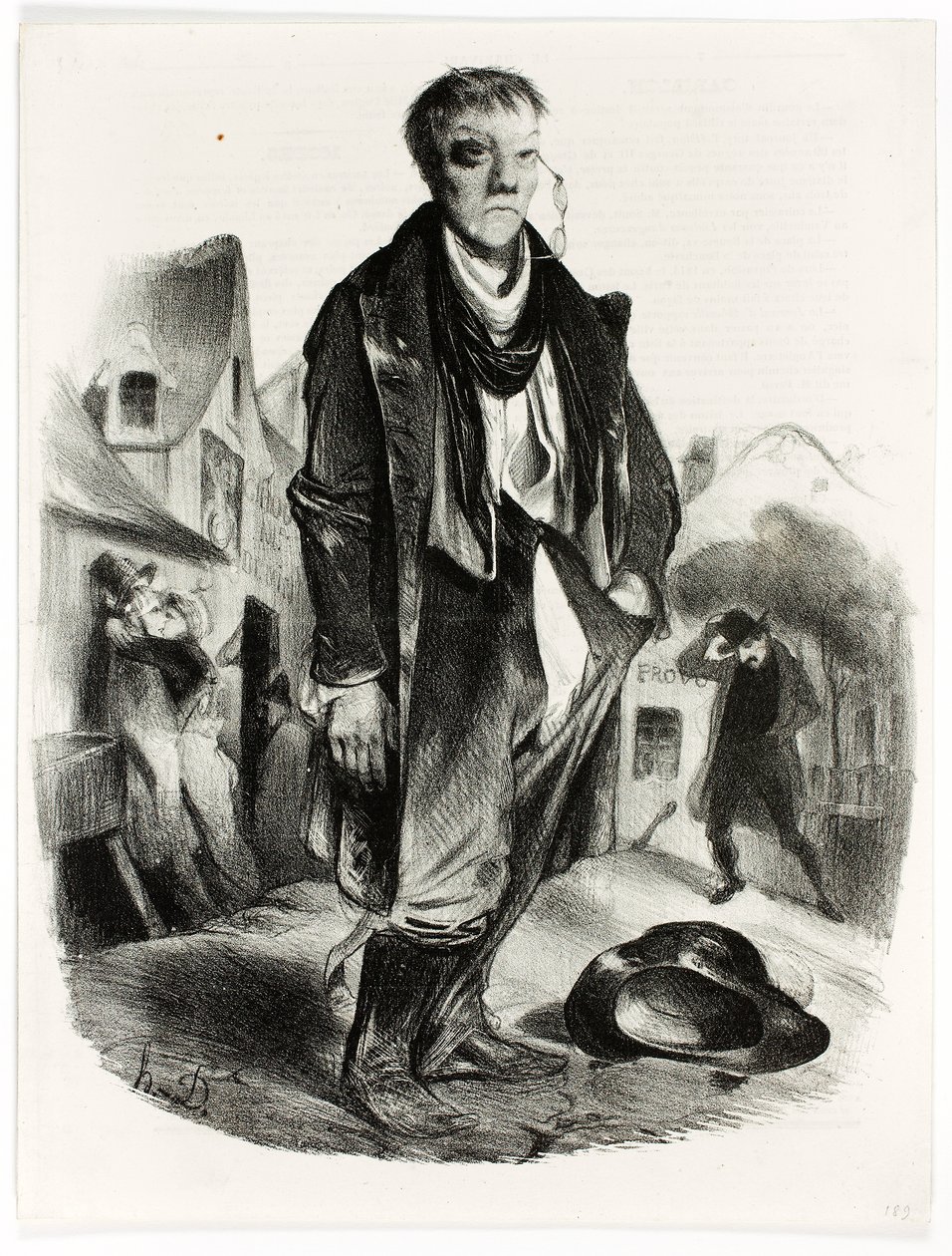 Der Betrunkene von Honoré Daumier