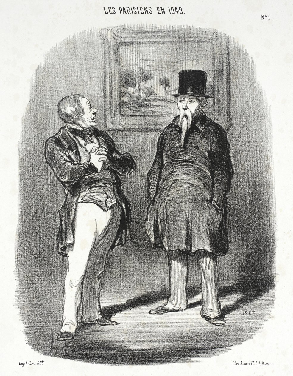 Tiens...Ich habe dich nicht erkannt... von Honoré Daumier