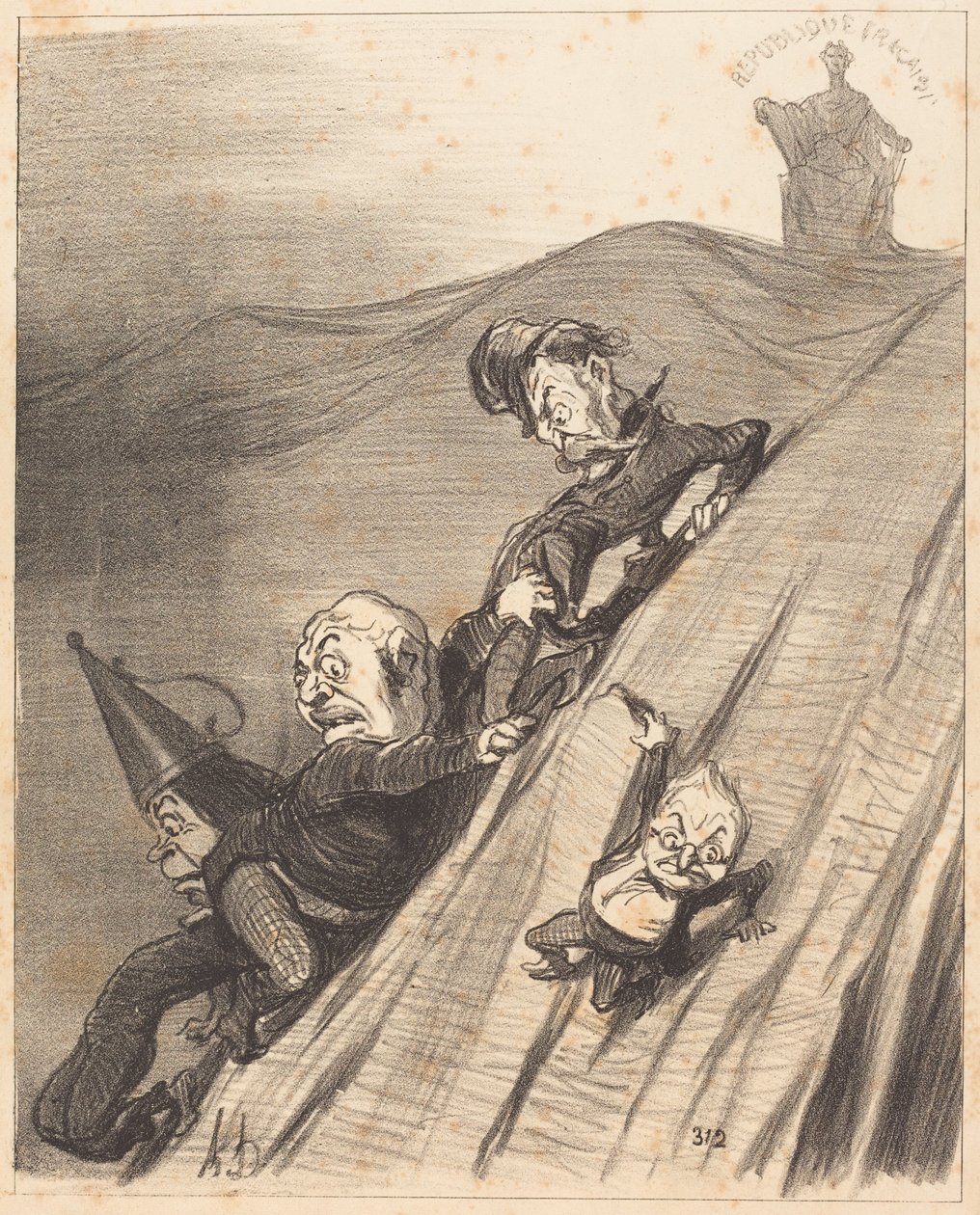 Ein gefährlicher Weg von Honoré Daumier