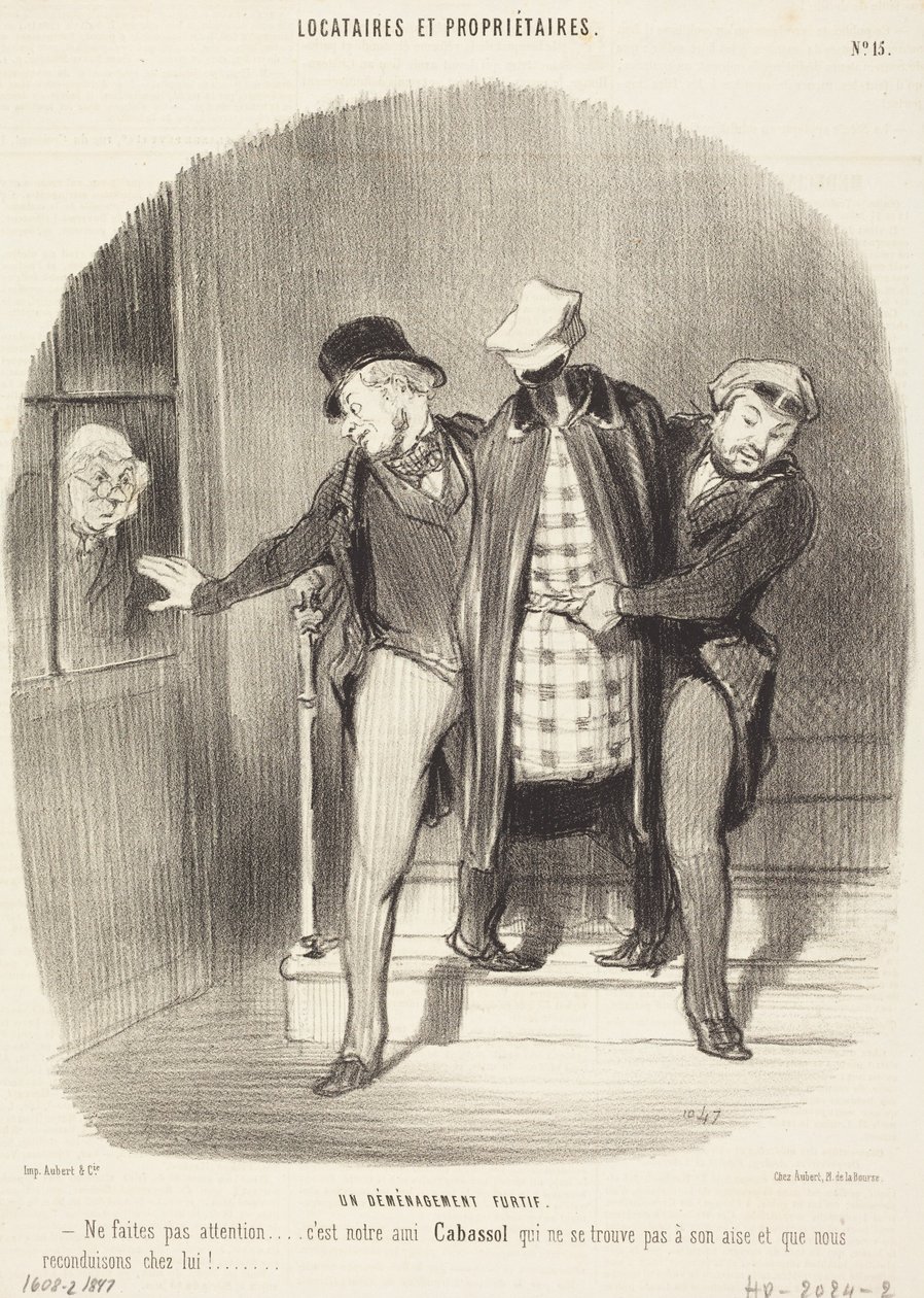 Ein heimlicher Umzug von Honoré Daumier