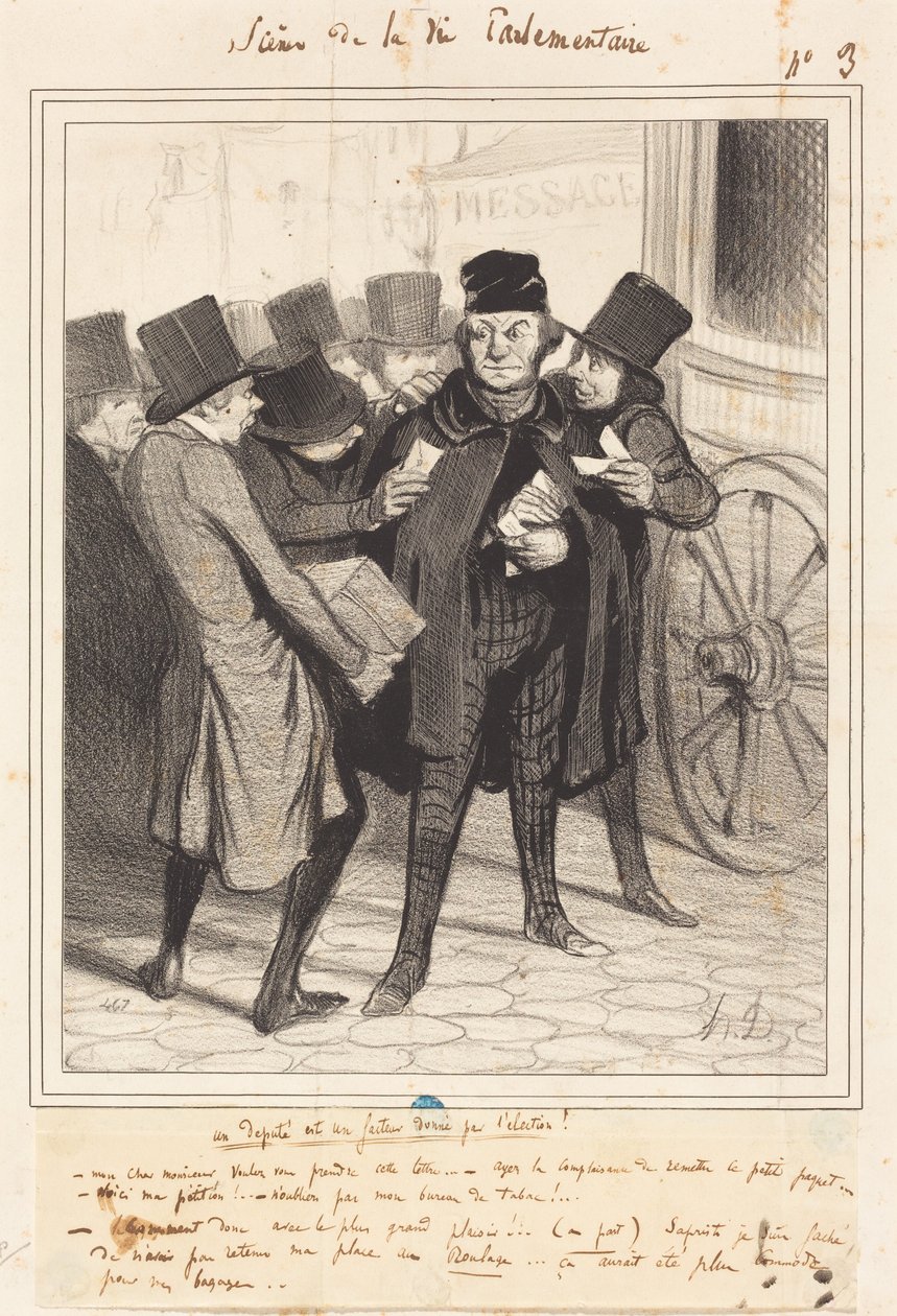 Eine Vergnügungsreise nach Paris von Honoré Daumier
