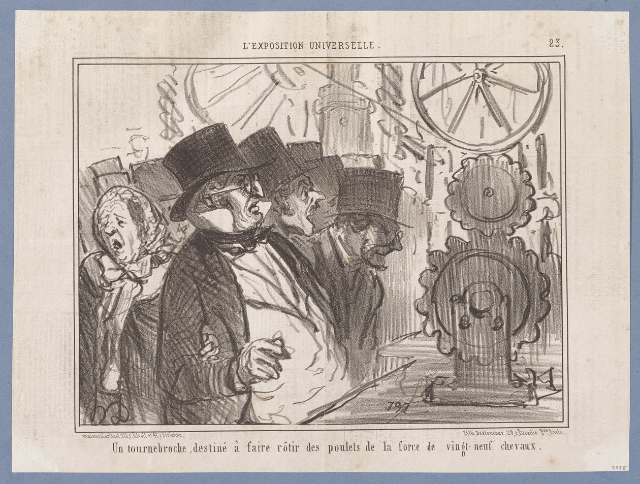 Ein bestimmter Bratspieß... (Die Weltausstellung), aus Le Charivari von Honoré Daumier