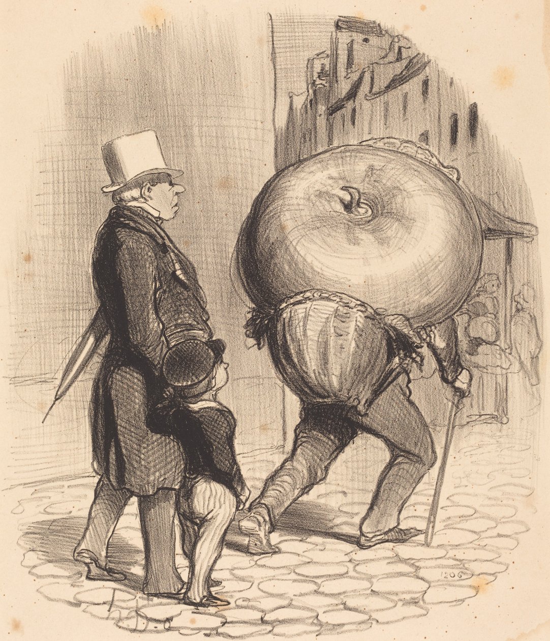Eine Lektion in Botanik von Honoré Daumier