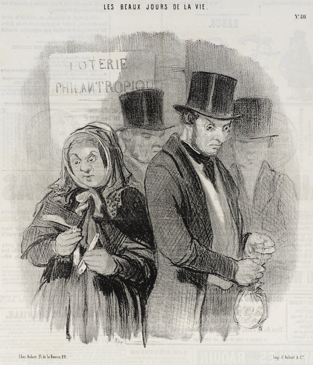Eine philanthropische Lotterie von Honoré Daumier