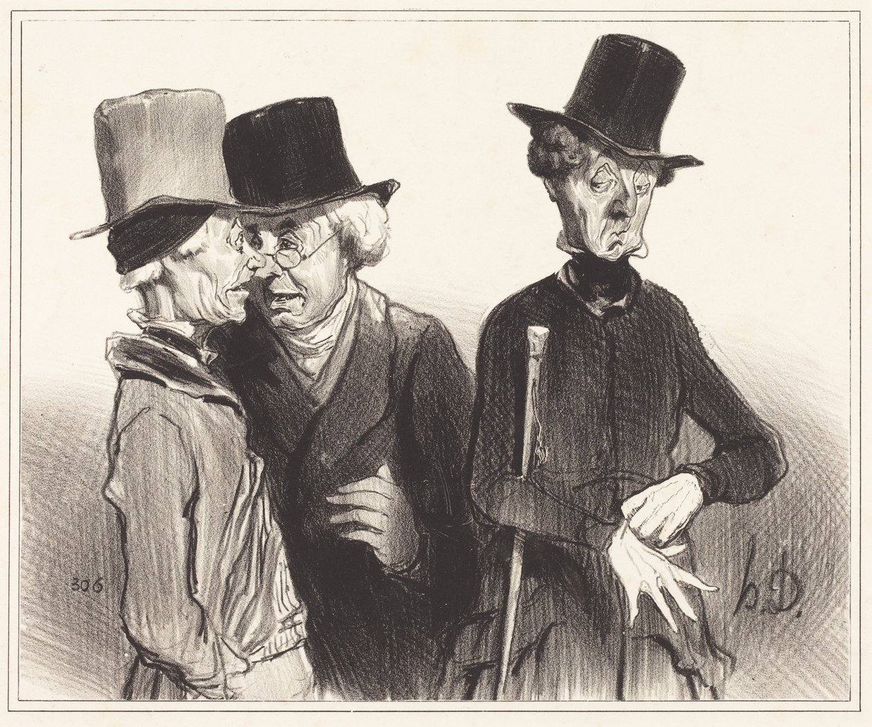 Voila! Du bist Rentier geworden, ich Arzt, er... von Honoré Daumier