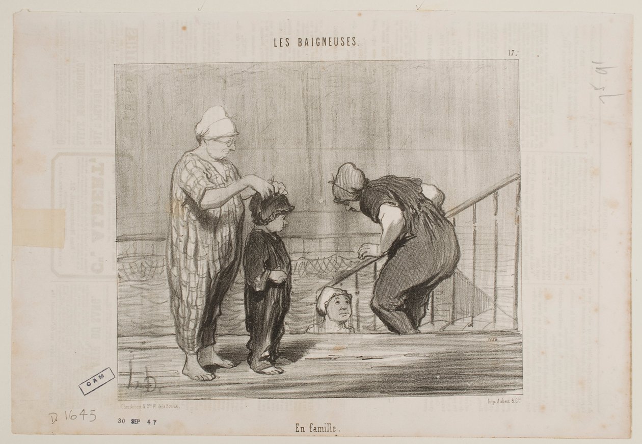 Mit der Familie von Honoré Daumier