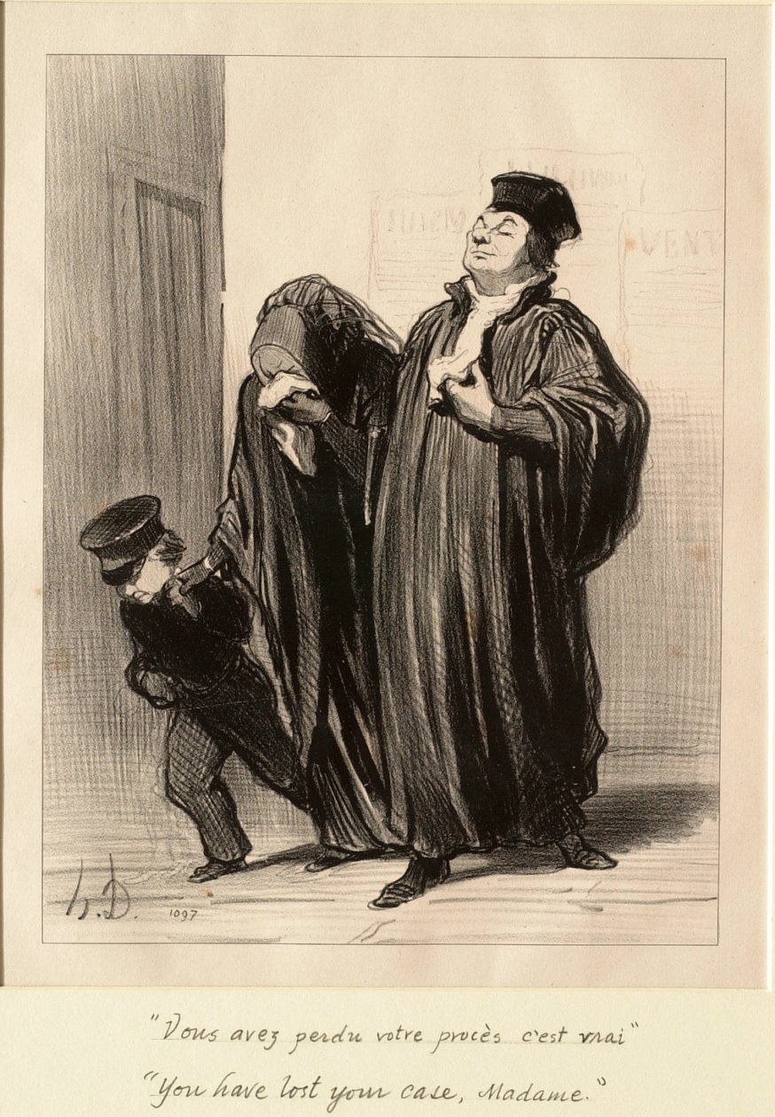 Sie haben Ihren Fall verloren, Madame von Honoré Daumier