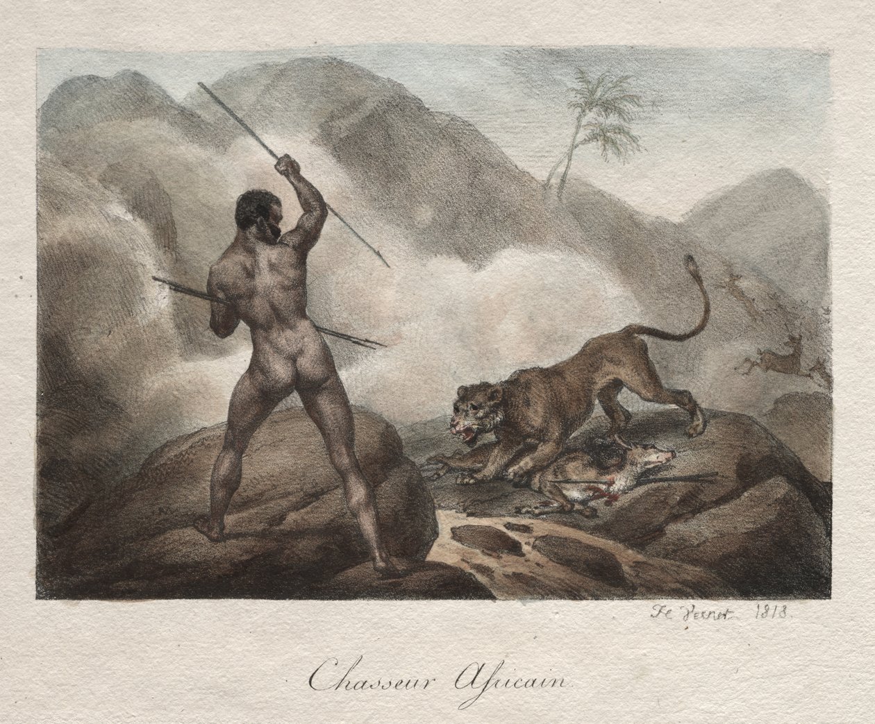 Afrikanischer Jäger von Horace Vernet