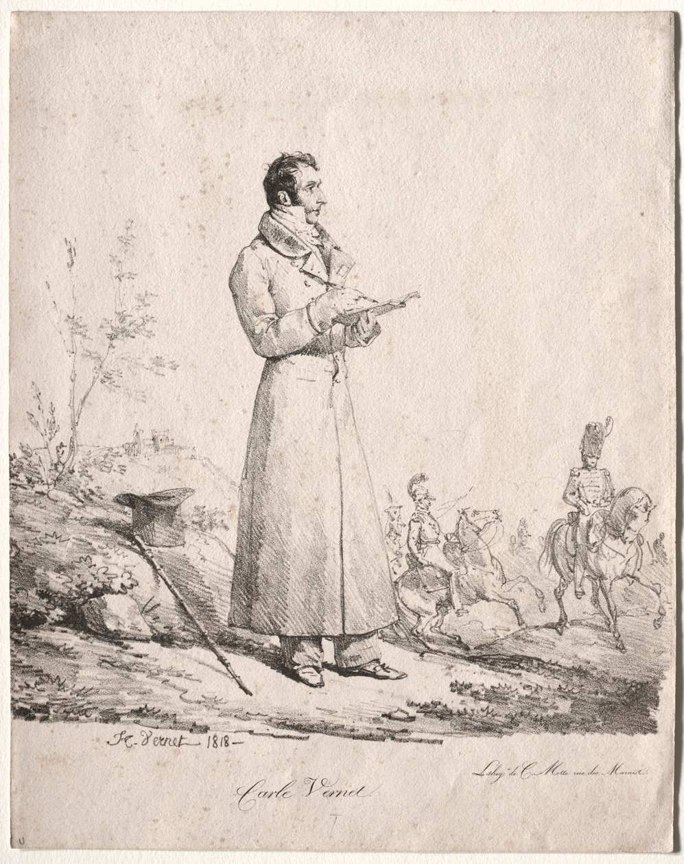 Antoine Charles Horace Vernet, genannt Carle von Emile Jean Horace Vernet