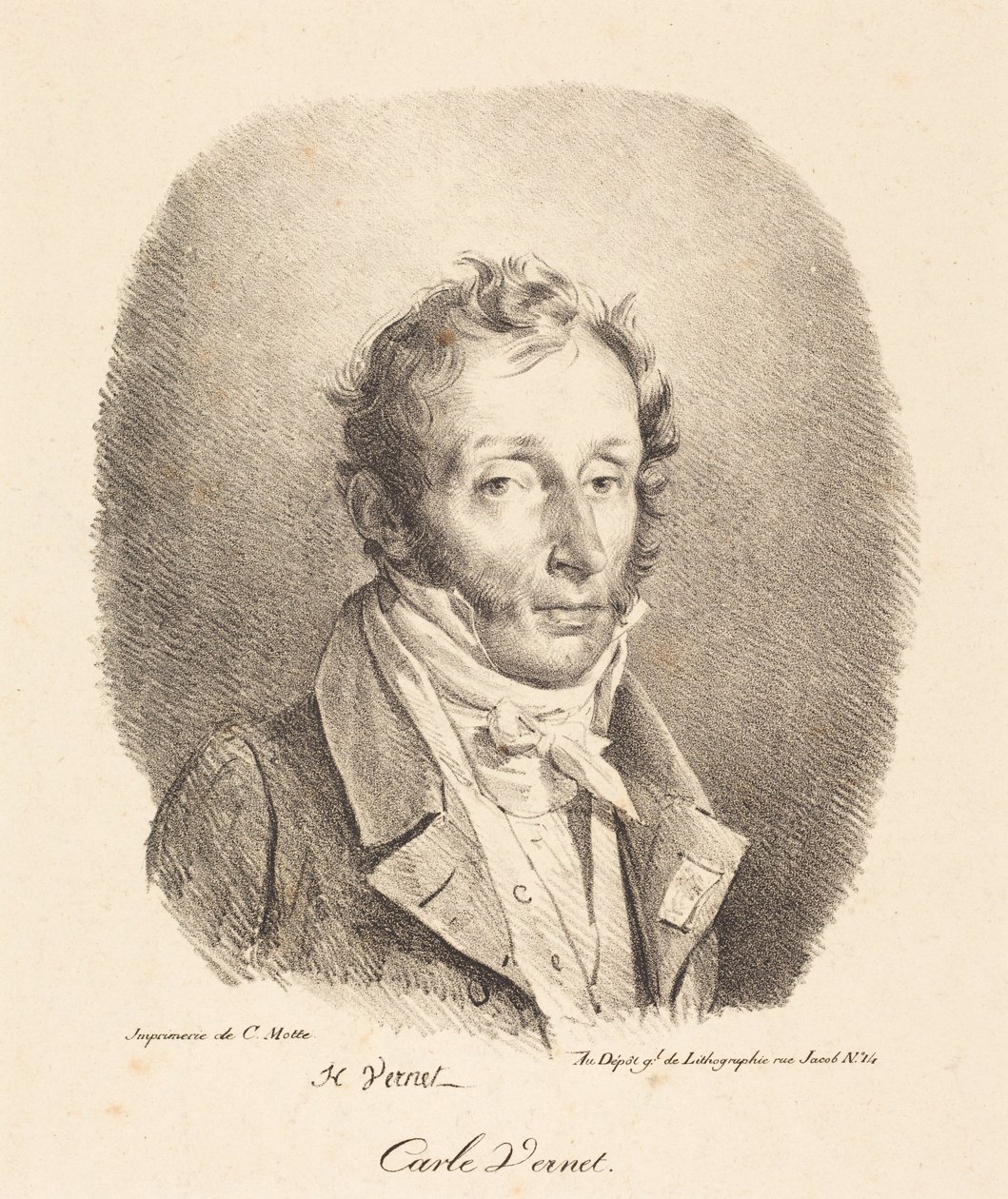 Büste von Carle Vernet von Horace Vernet