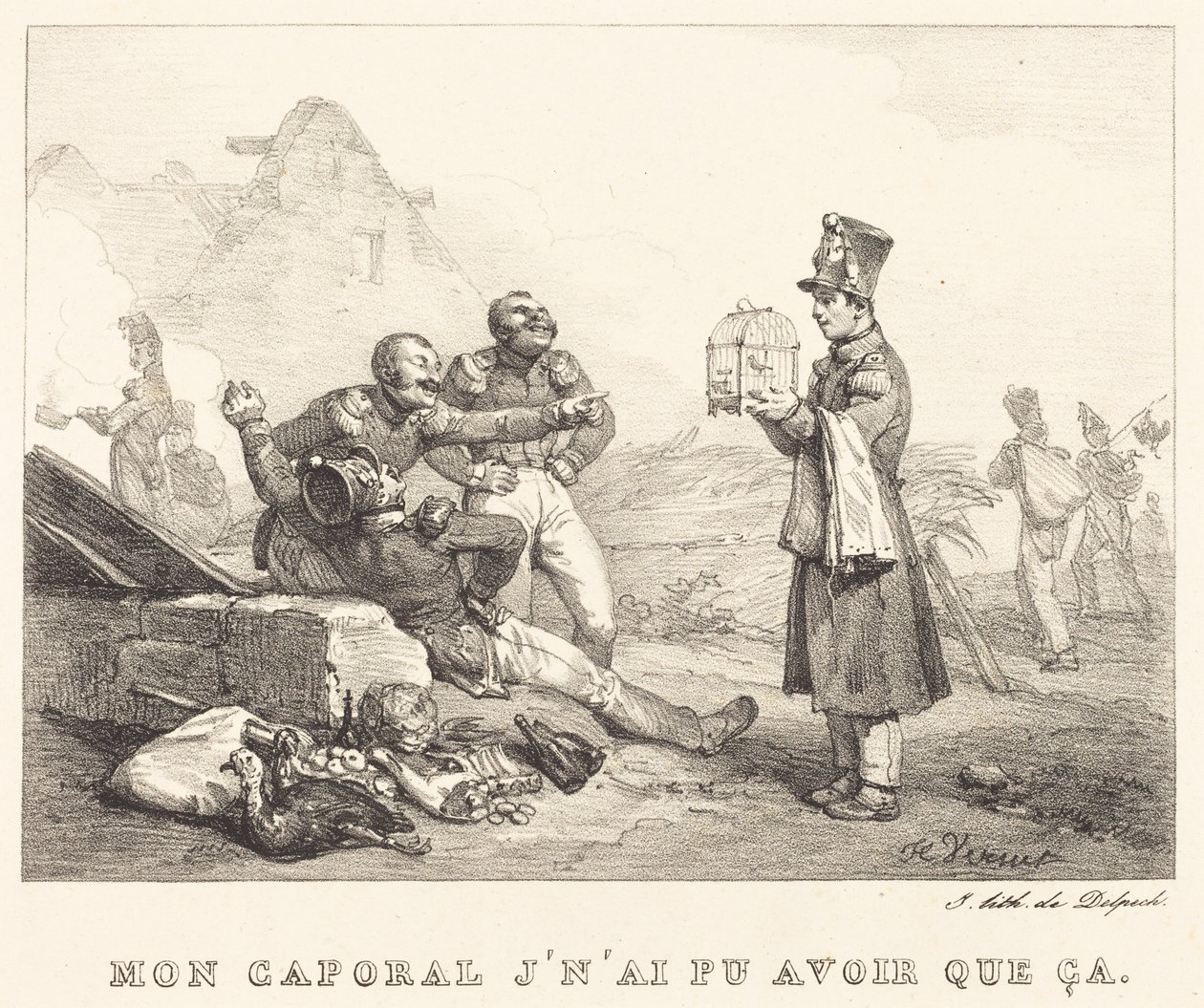 Mein Korporal, ich konnte nicht mehr als das von Horace Vernet