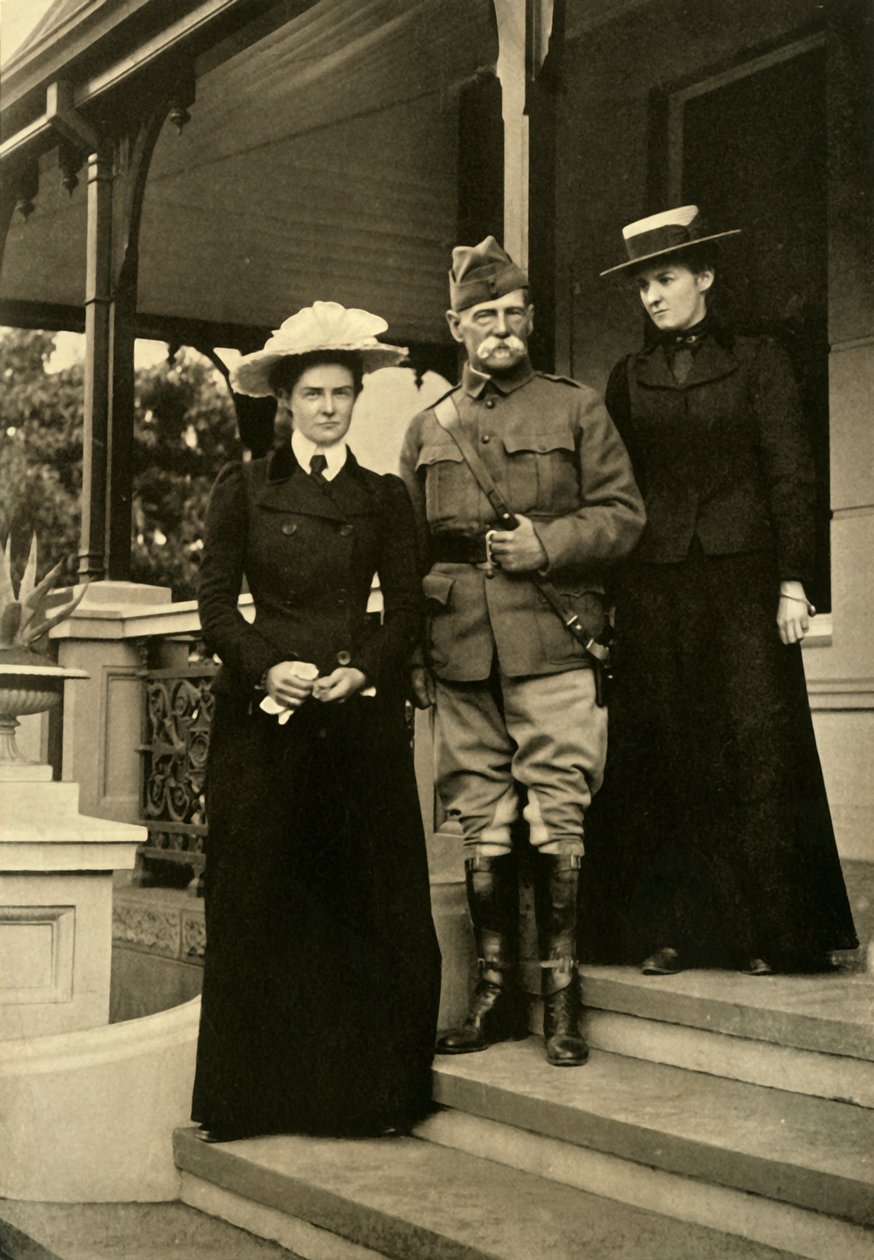 Lord Roberts und seine Töchter in Pretoria, 1900, 1901 von Horace Walter Nicholls