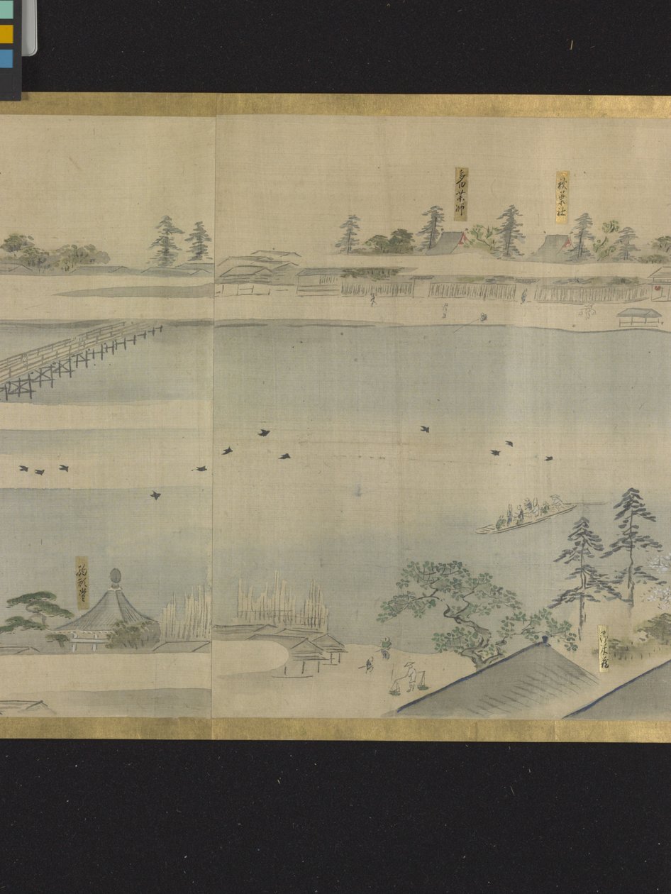 Drei Götter des Glücks auf einem Vergnügungsausflug von Hosoda Eishi