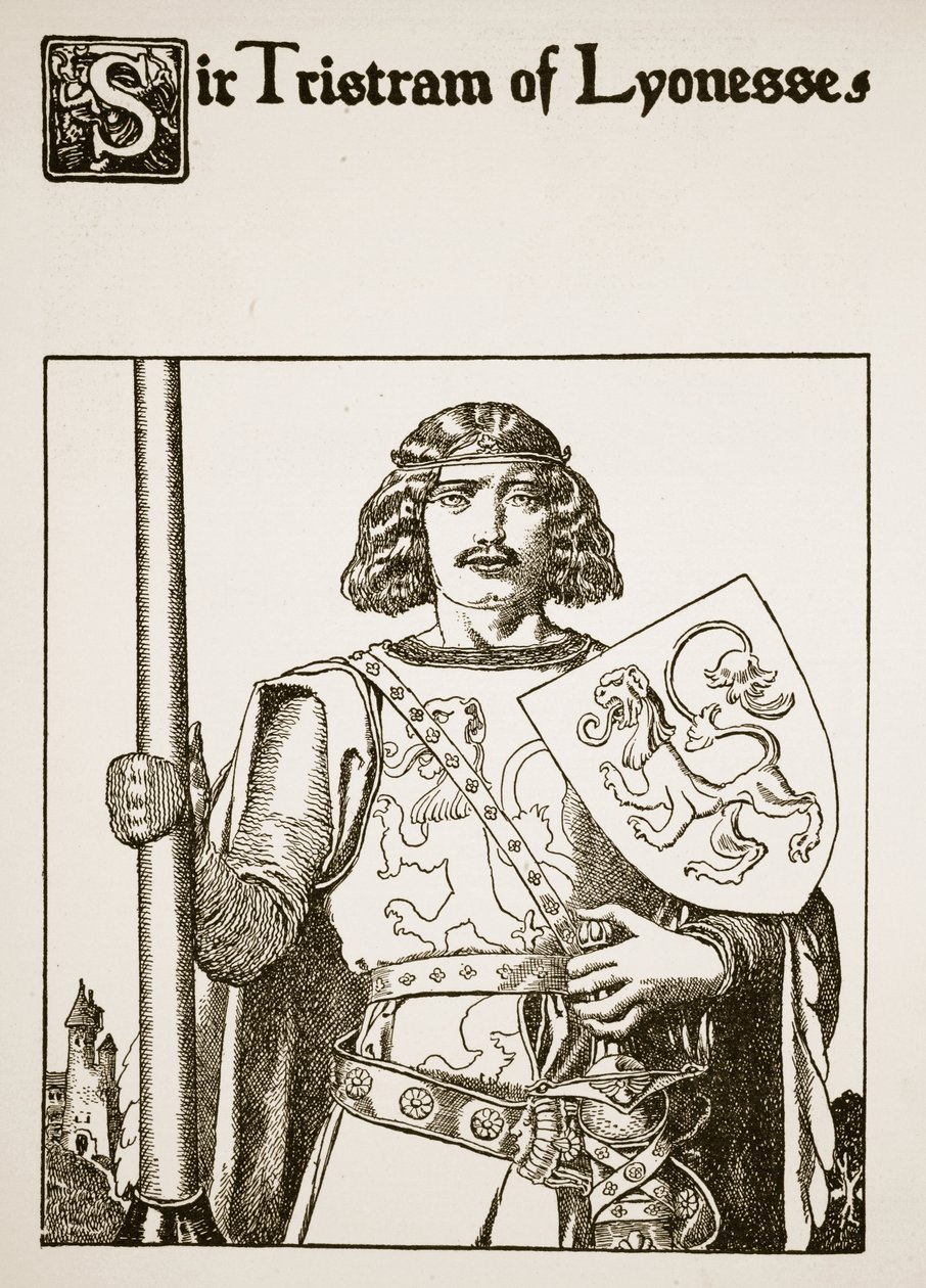 Sir Tristram von Lyonesse, Illustration aus 