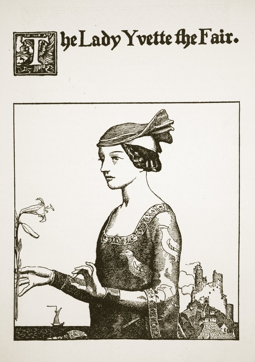 Die Dame Yvette die Schöne, Illustration aus 