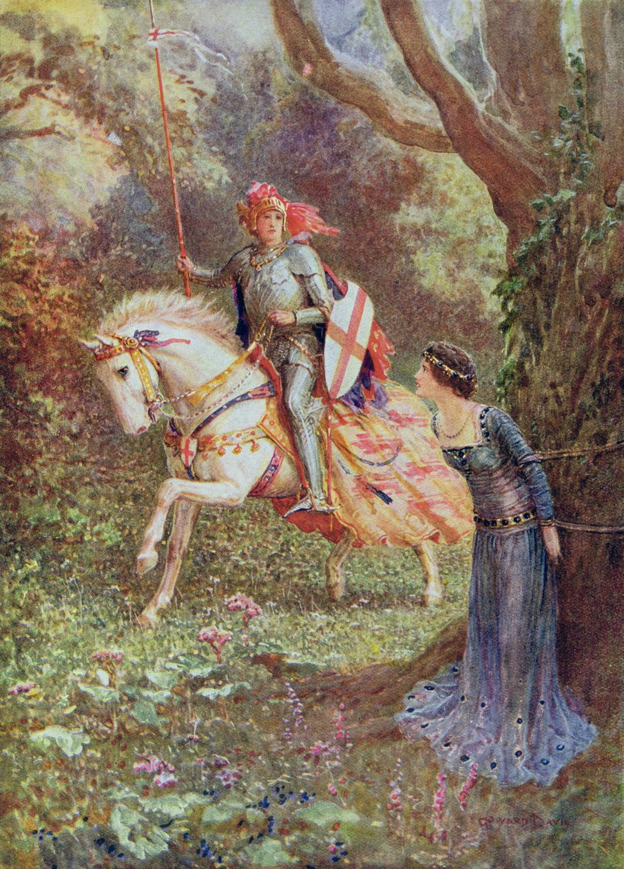 Er sah eine Dame von überragender Schönheit, aus 