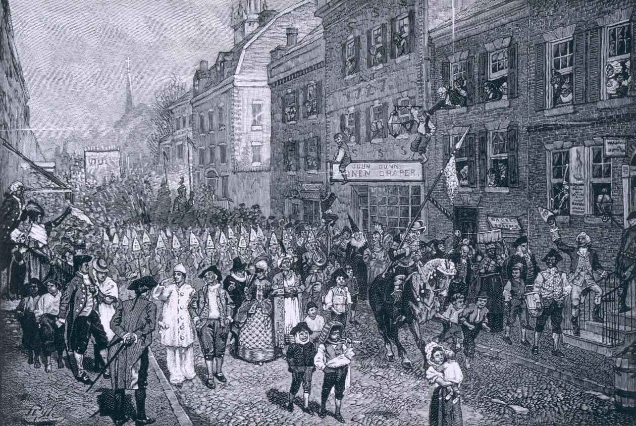 Karneval in Philadelphia, Illustration aus 