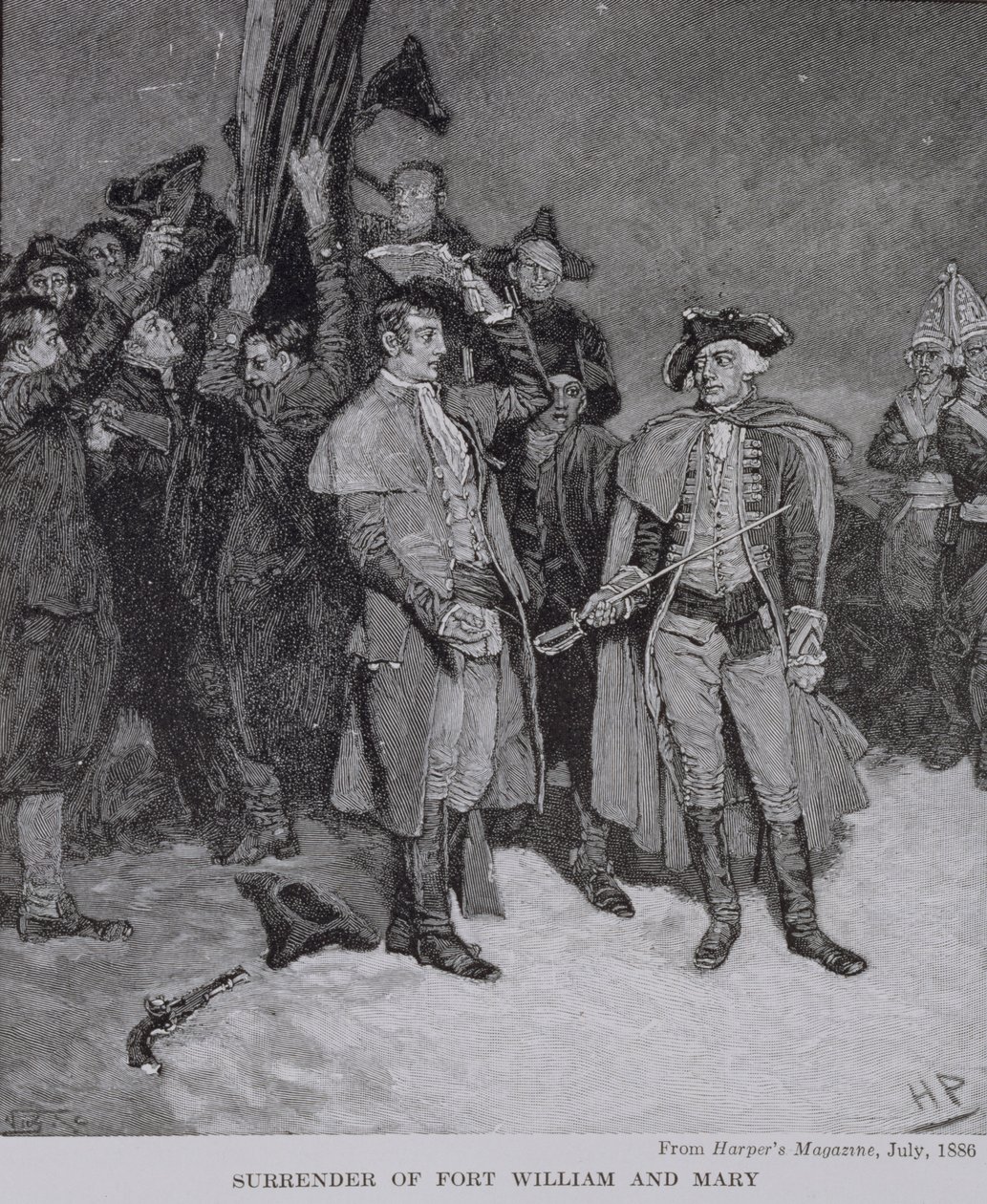 Übergabe von Fort William und Mary, aus Harper