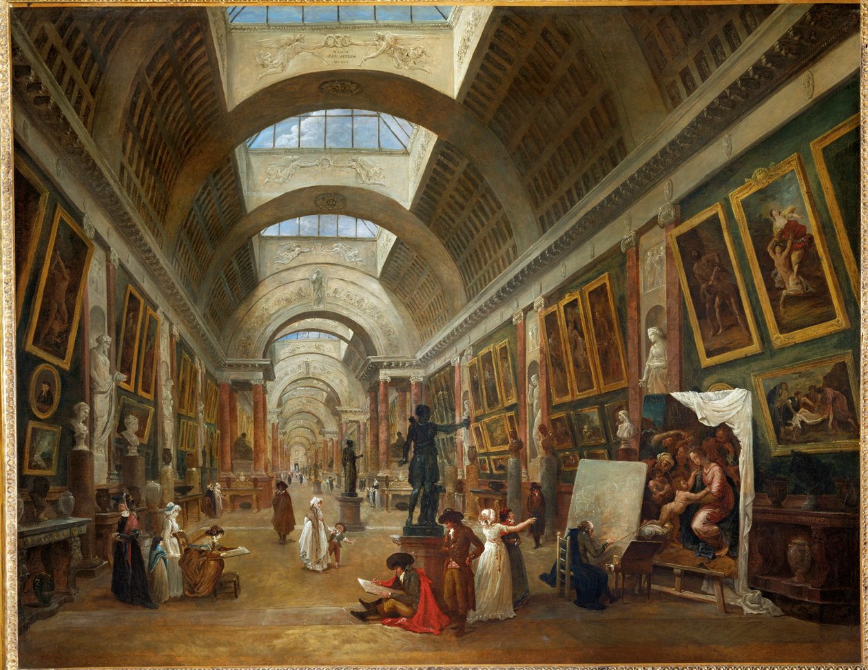 Projekt zur Umgestaltung der Großen Galerie des Louvre von Hubert (circle of) Robert