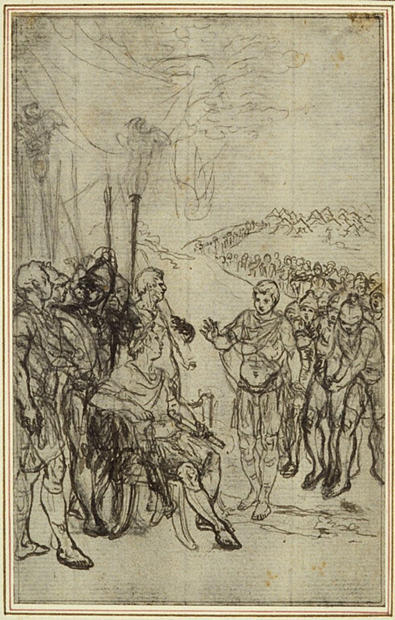 Studie zu Lucains "La Pharsale", Canto IV von Hubert Francois Gravelot