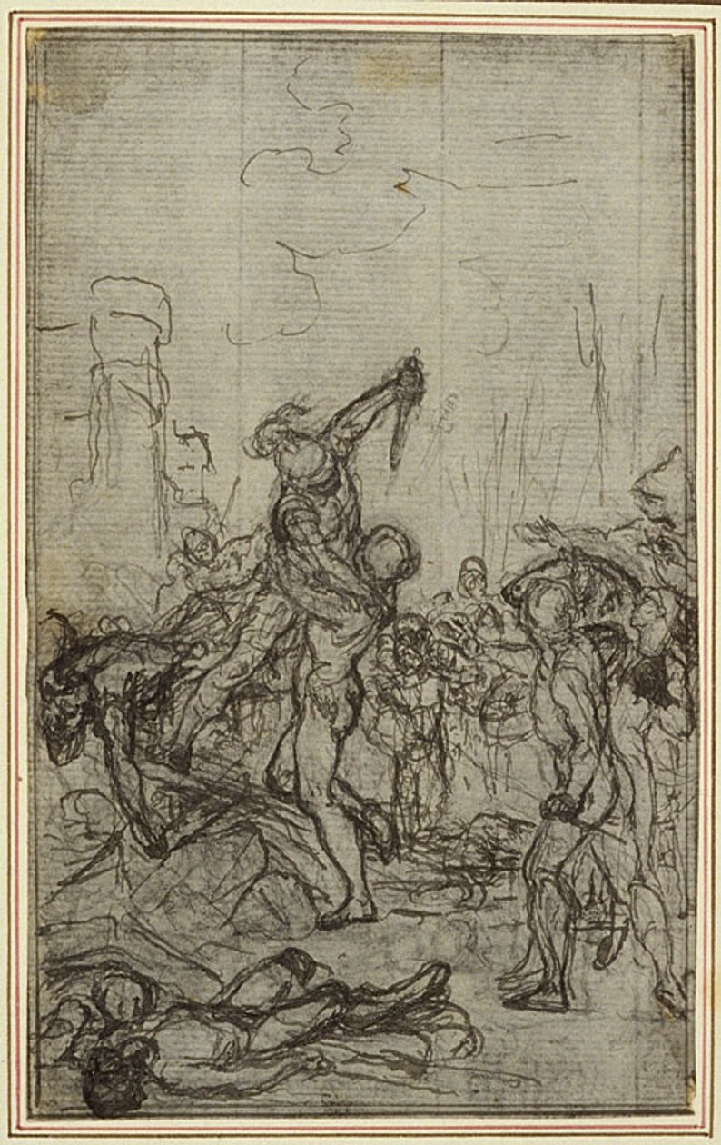 Studie für Lucains "La Pharsale", Gesang IV von Hubert Francois Gravelot
