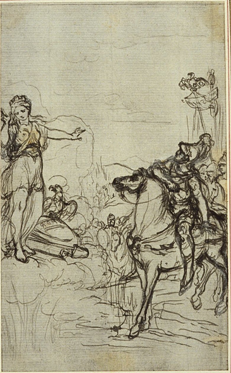 Studie zu Lucains "La Pharsale", Gesang I von Hubert Francois Gravelot