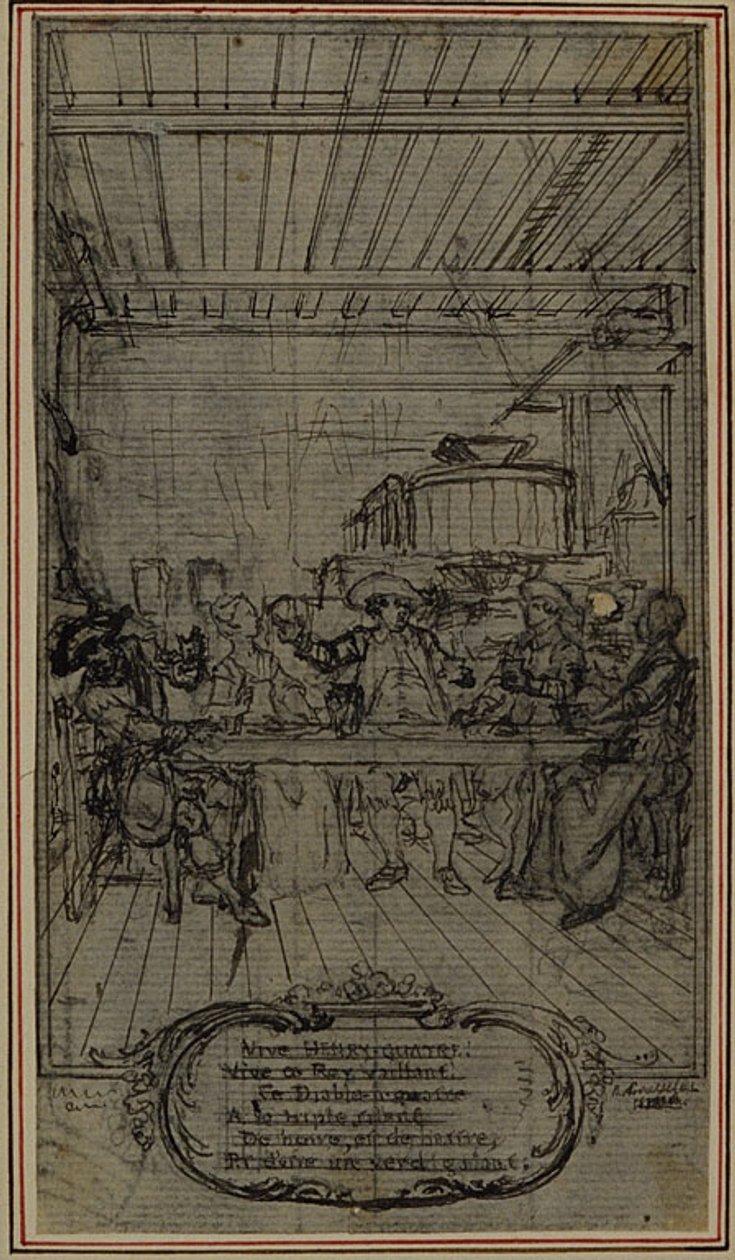 Studie für Vignette-Frontispiz von Colle