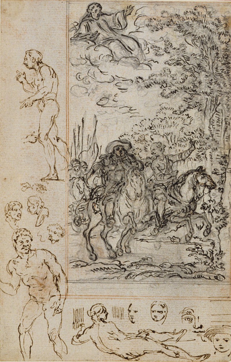 Studie für Vignette in Voltaires "La Pucelle d