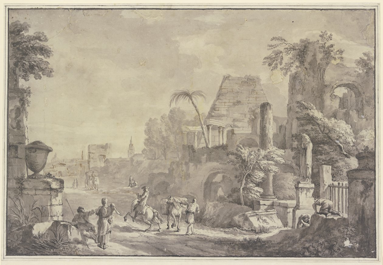 Heroische Landschaft von Hubert Robert