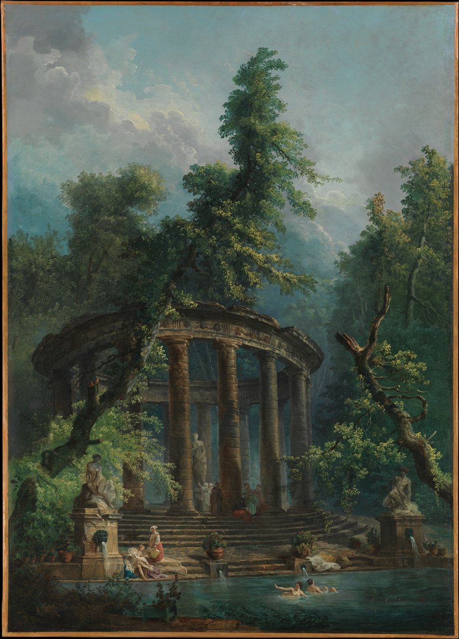 Das Badebecken von Hubert Robert
