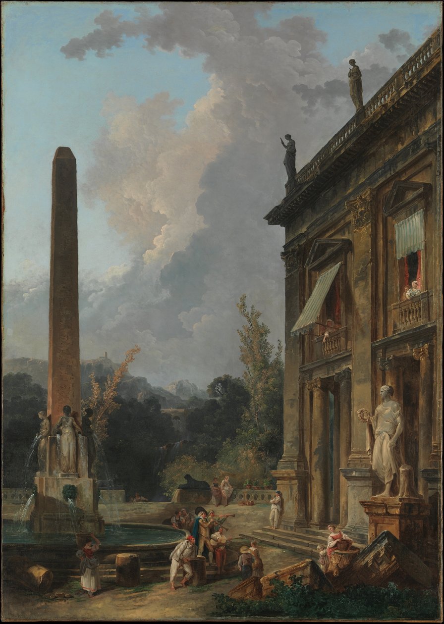 Wandernde Spielleute von Hubert Robert