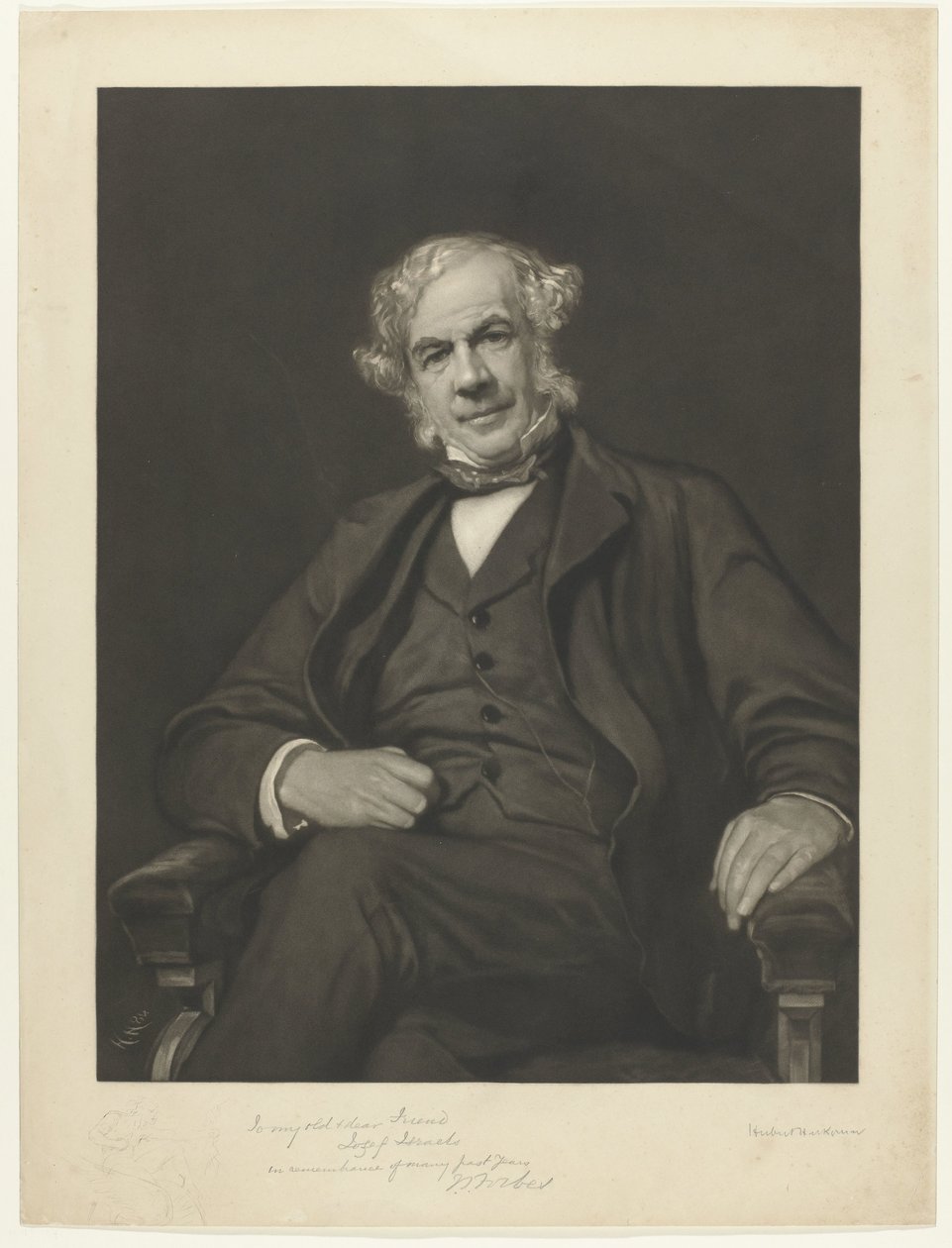 Porträt von James Staats Forbes von Hubert von Herkomer (signed by artist)