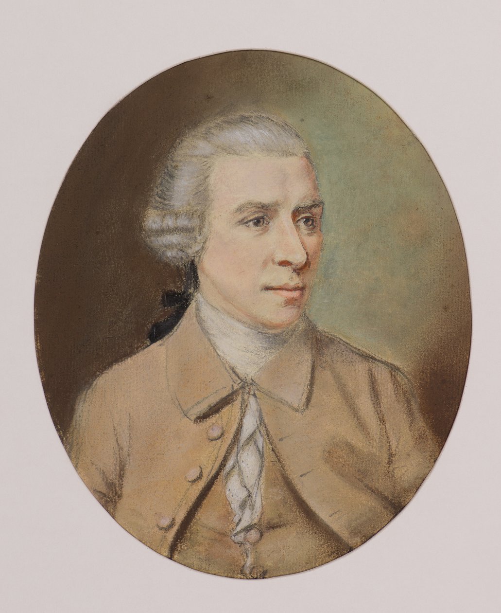 Porträt eines Mannes (oder Gavin Hamilton) von Hugh Douglas (manner of) Hamilton