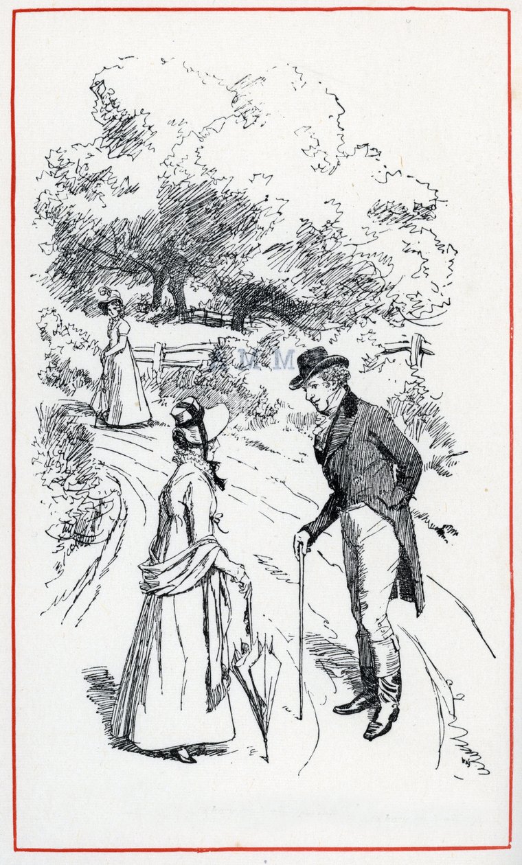Illustration für "Emma" von Jane Austen von Hugh Thomson