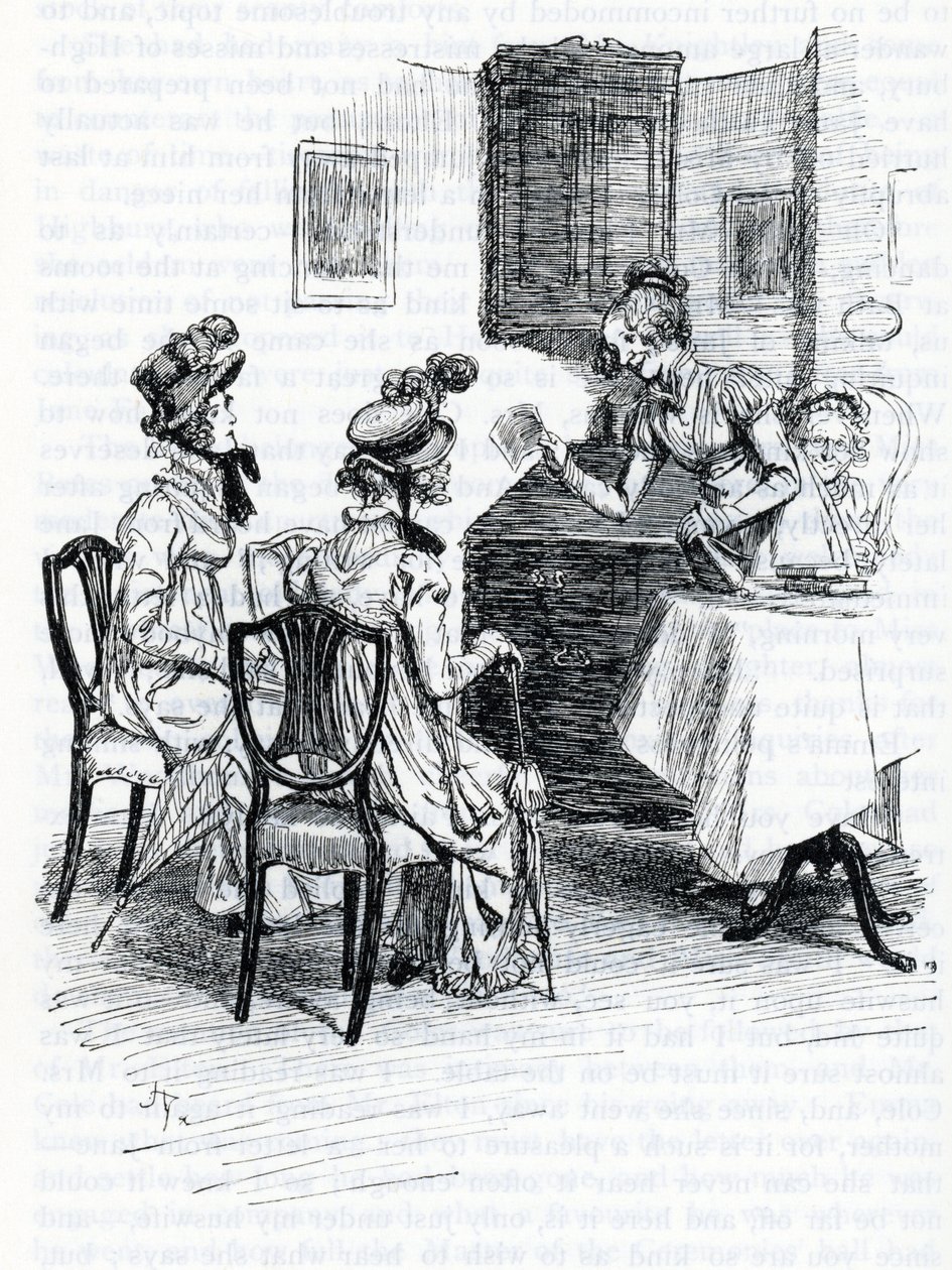 Illustration für "Emma" von Jane Austen von Hugh Thomson