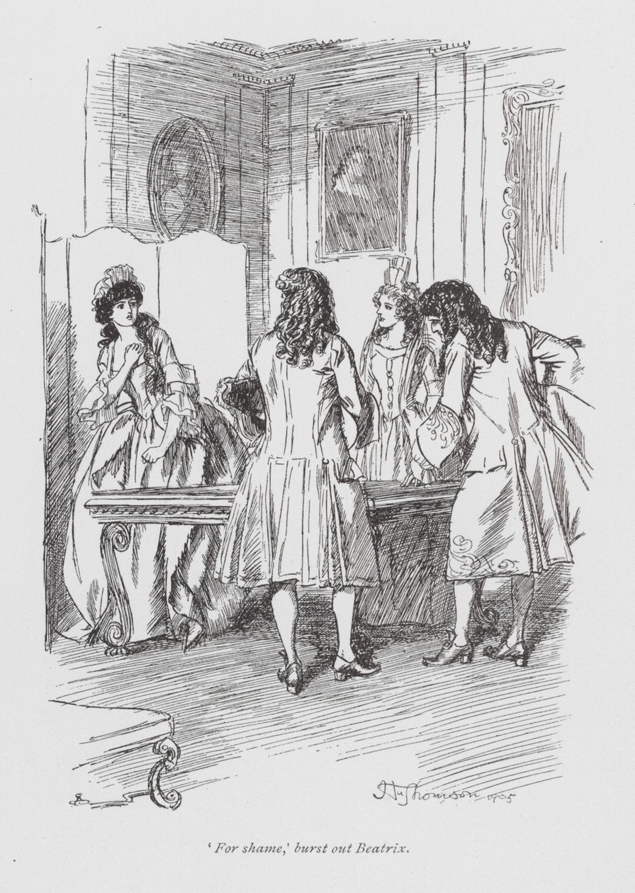 Illustration für Die Geschichte von Henry Esmond von William Makepeace Thackeray von Hugh Thomson