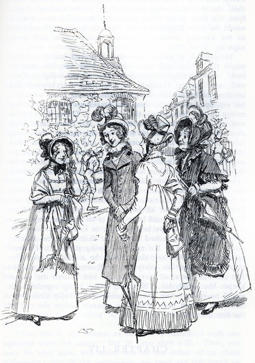 Mrs. Cole, Mrs. Perry und Mrs. Elton (Illustration) von Hugh Thomson