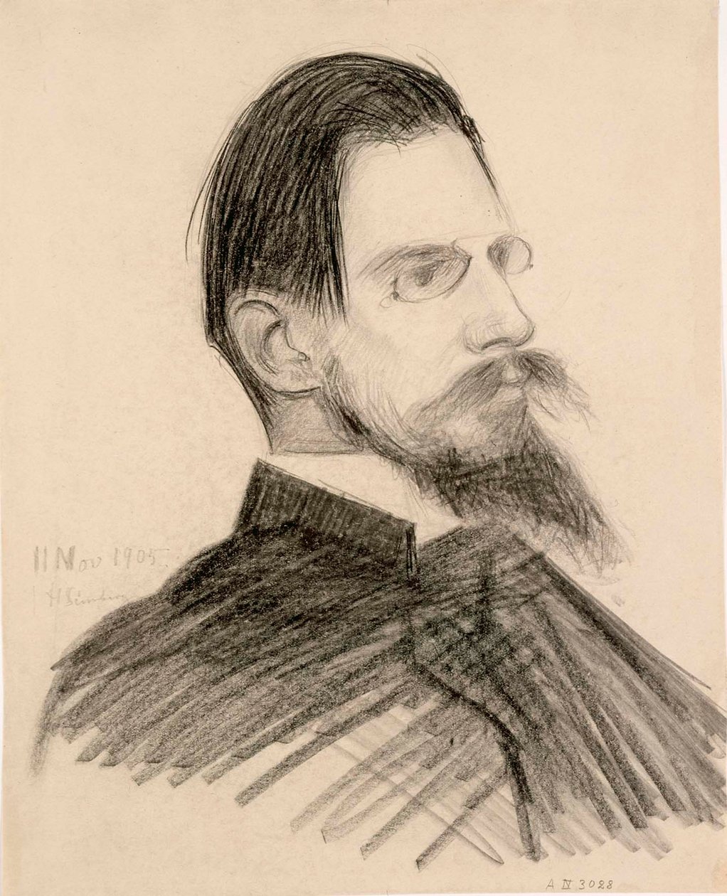Porträt von Otto Donner von Hugo Simberg