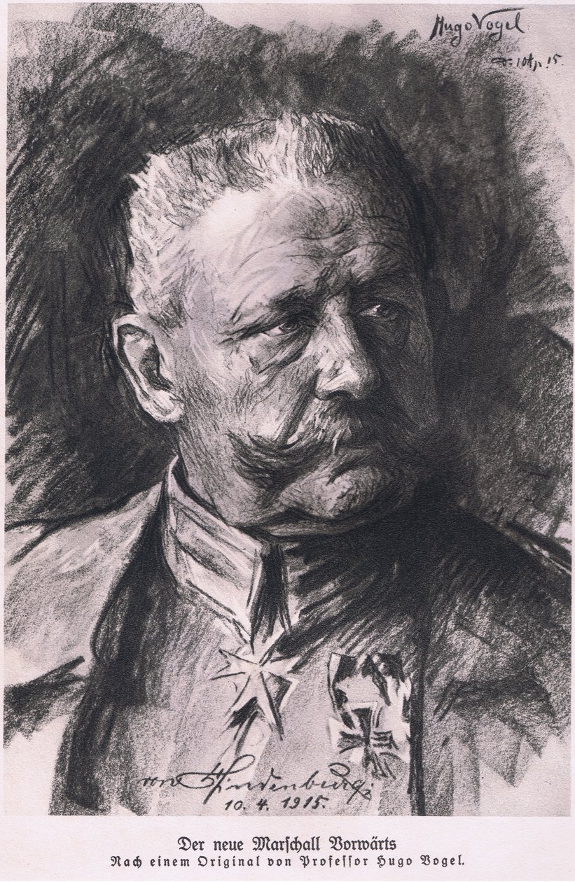 Hindenburg, aus Hindenburg, veröffentlicht von Daterlandijrcher Derlag & H. Weller Berlin, 1928 von Hugo Vogel
