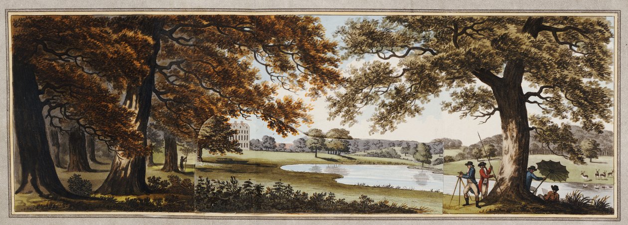 Skizzen und Hinweise zur Landschaftsgestaltung, 1794 von Humphry Repton